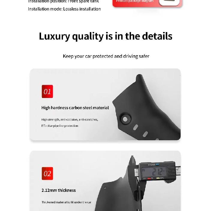 Car Chassis Coolant Pipe Guard Lower Guard Plate Chassis Protection Cooling Duct Cover For Tesla Model 3 Model Y Car Accessories