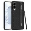 For Samsung Galaxy S25 Edge Case with Stylus Skin Touch PU+TPU+PC Phone Back Cover