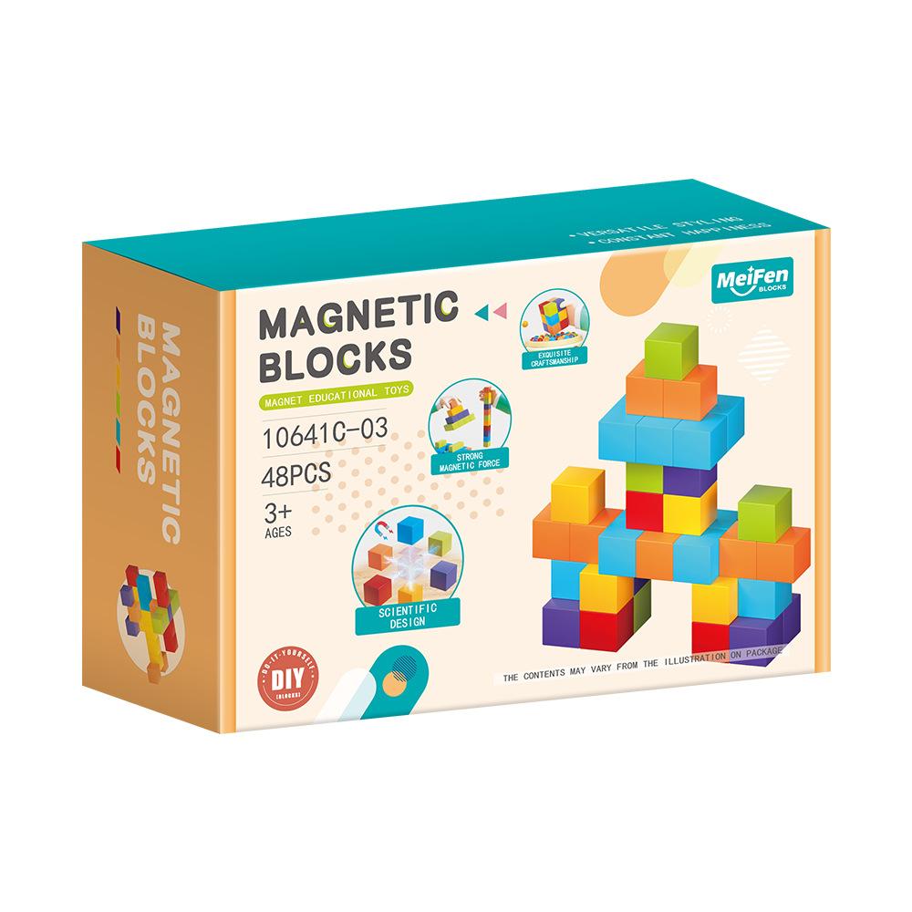 DIY Magnetic Blocks Building Toy - Educational Early Learning Construction Set for Kids