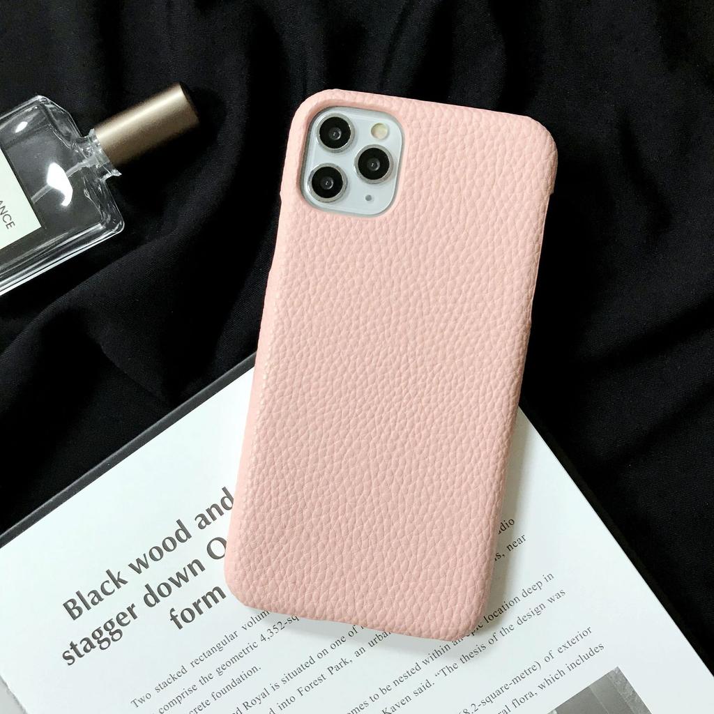 Applicable iPhone16Pro max mobile phone case Apple 14/13/12 lychee pattern mobile phone case feel X