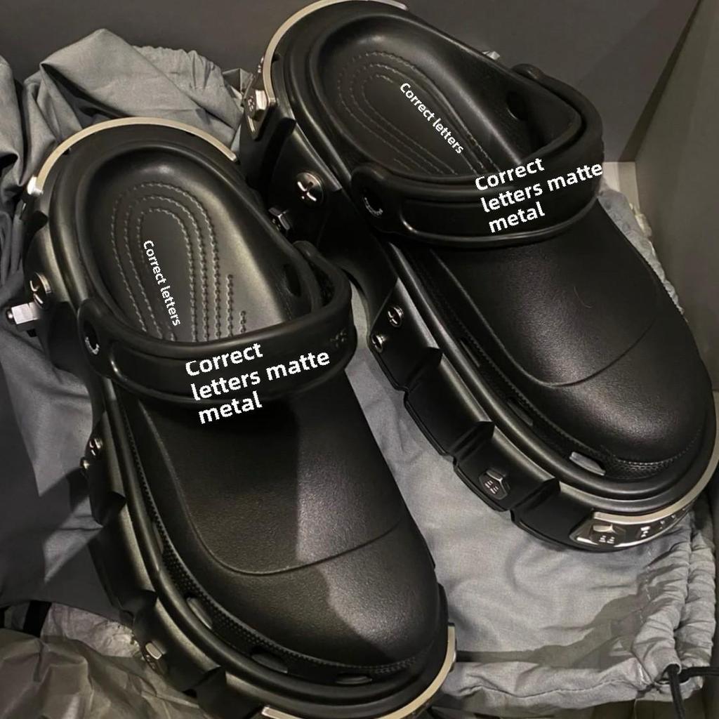 Pánské černé plážové boty s dvojitým účelem a silnou podrážkou