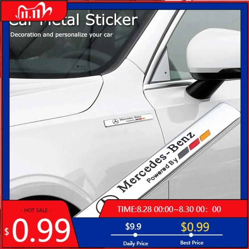 

GLC GLB 1Pcs Metal Car Emblem Sticker Badge Decal For Mercedes Benz AMG W206 W210 W213 W205 W212 W211 W214 W203 W204 W140 W223