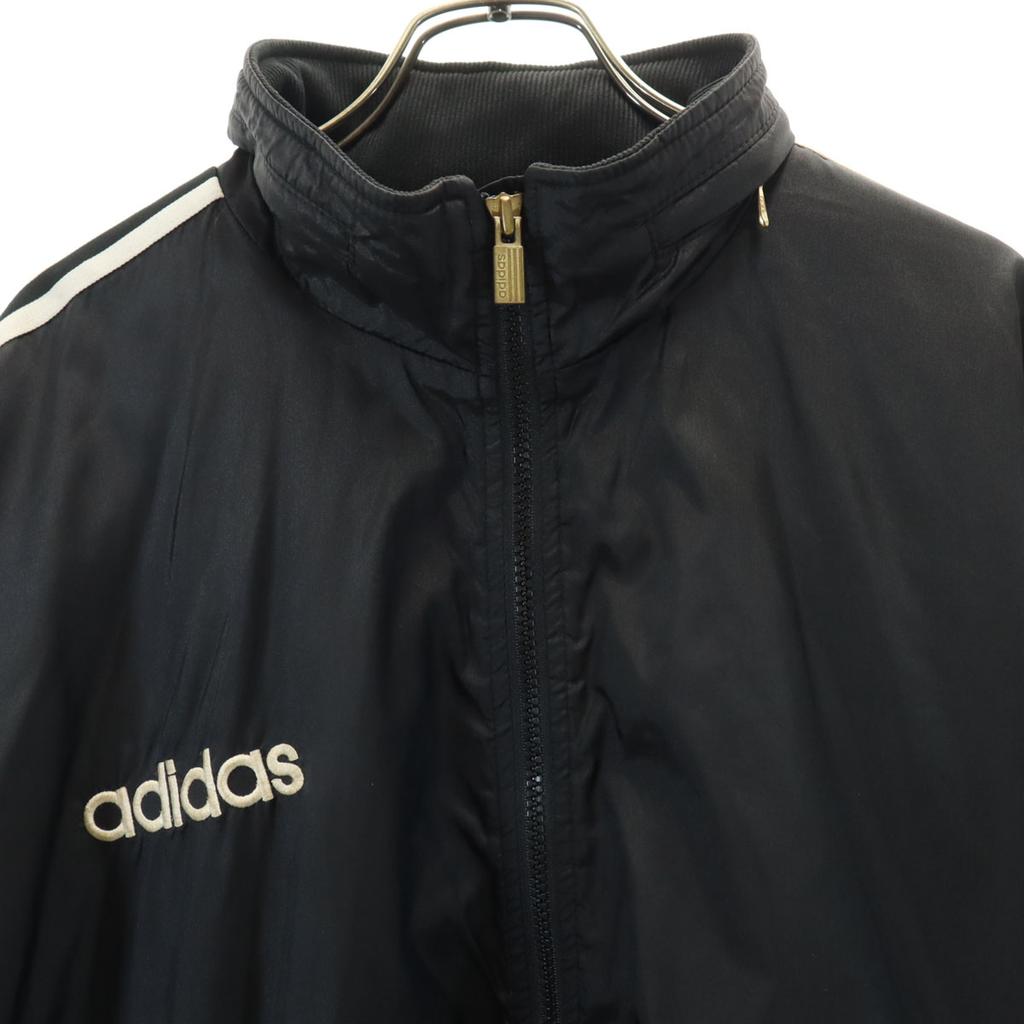 Adidas 90s Old Batting Coat L Black Descente Men's Used