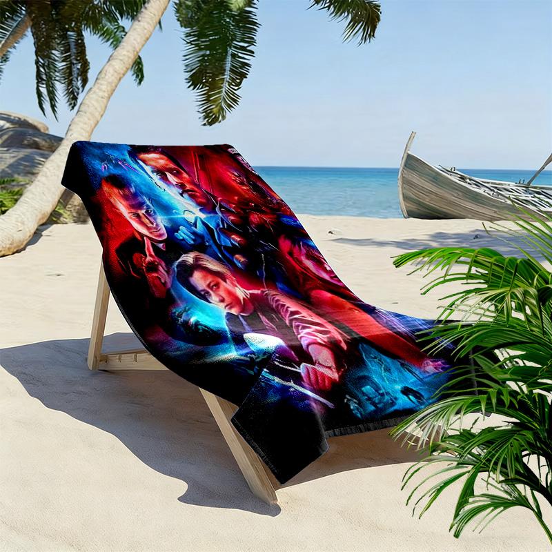 Action Heroes Unite beach towel Outdoor camping Portable for travel Absorbent bath towel quick-drying swim towel Outdoor pool towel
