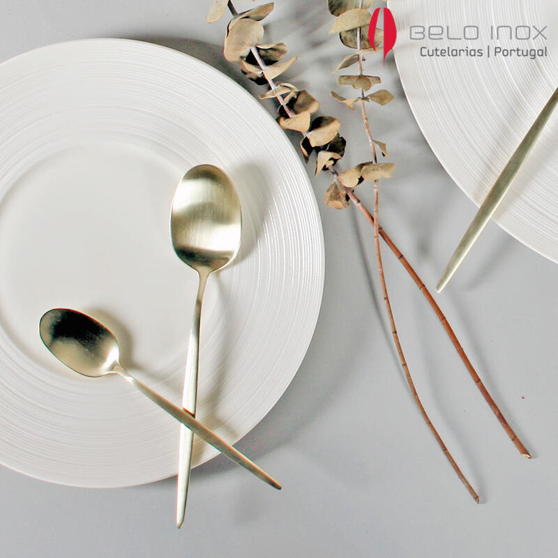 [belo inox] Spirit Champagne Dessert Spoon Matte