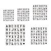 40Pcs Letter Number Templates Washable PET Drawing Stencils for Scrapbooking Journaling Painting Room Wall Decoration