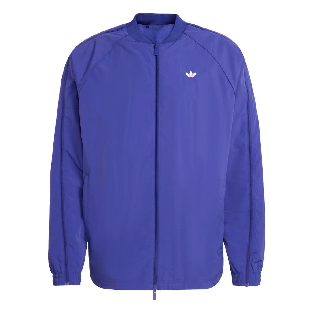 Adidas Оригінали Adilenium Сезон Класична Мода Смугаста Куртка на Блискавці з Довгим Рукавом Чоловіча Куртка Традиційний Індіго JX1617