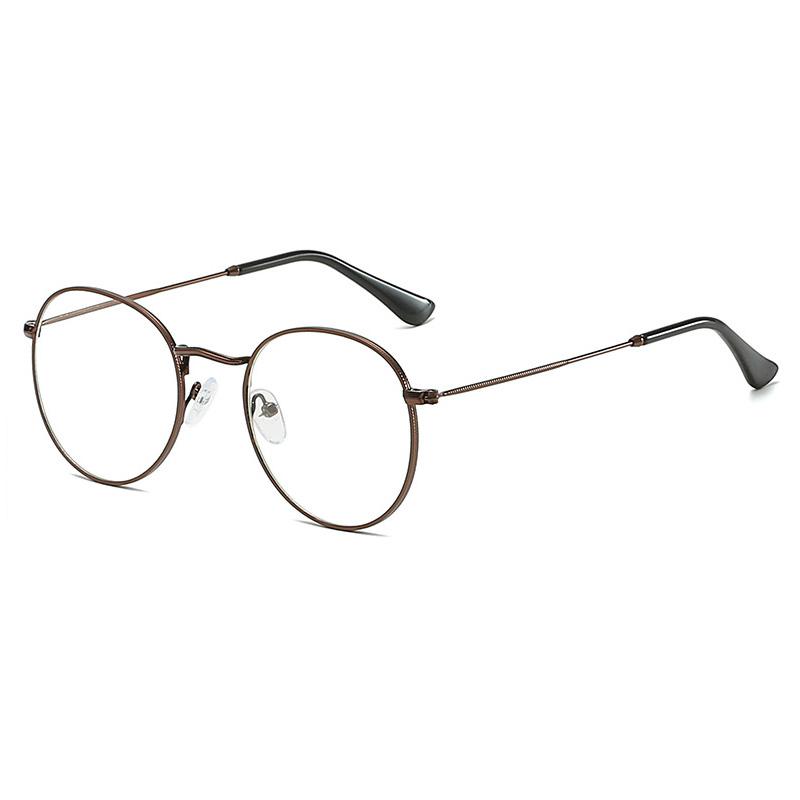 Classic Anti-Blue Light Glasses Metal Frame Fashion Round Metal Optical Frames Computer Glasses