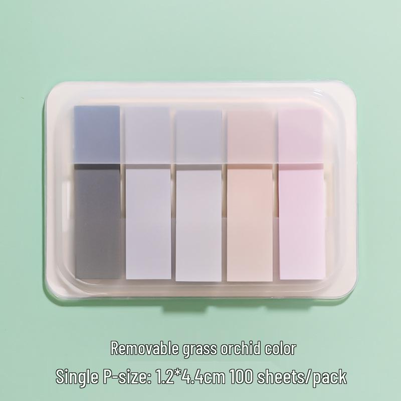 Morandi Color Index and Fluorescent Sticky Notes for Students: Highlight and Categorize with Stationery Labels