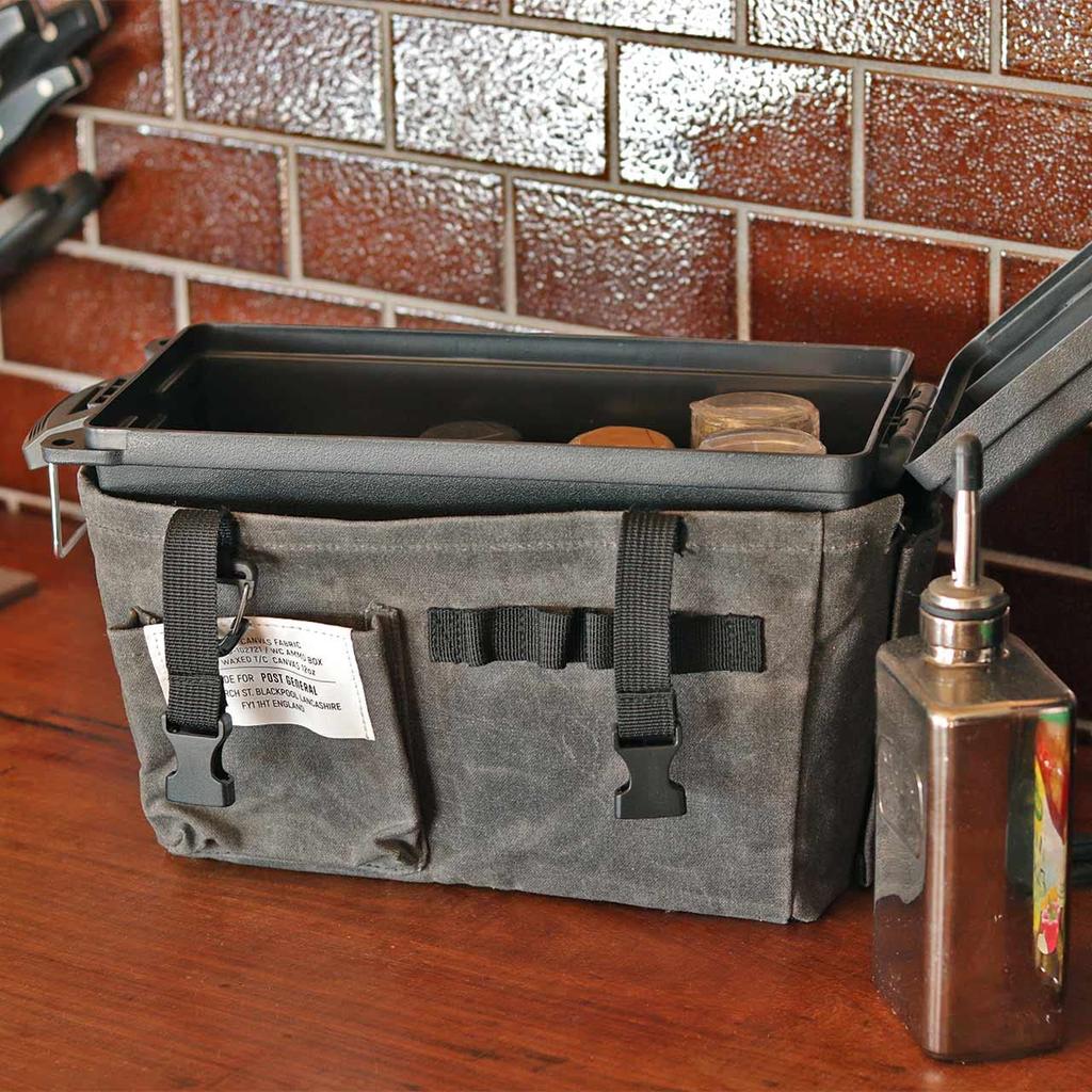 POST GENERAL Waxed Canvas Ammo Tool Box (Gray)