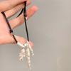 Adjustable Bone Pendant Choker Long Sweater Chain Versatile Fish Pendant Necklace  Casual Wear