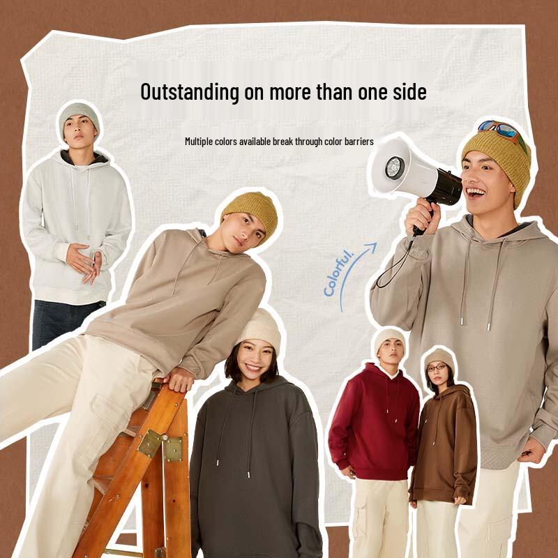 JEANSWEST LIFE Men's Heavyweight Fleece-Lined Hooded Sweatshirt