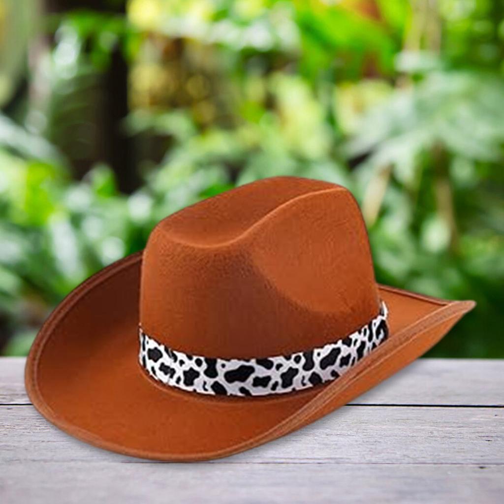 Cowboyhüte Panamahut Maillard-Stil Kuhdruck für Damen Herren Foto-Requisiten Western für Damen Herren Unisex-Bekleidung Kopfbedeckung