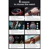 Smart Watch Carbon Fiber Men Bluetooth Call 24 Hours Heart Rate Multi-Sport Mode Smartwatch for Android IOS Fitness Tracker