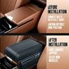 Car Armrest Box Height Pad Universal Leather Armrest Cushion with Pocket Central Memory Cotton Elbow Support Armrest Storage