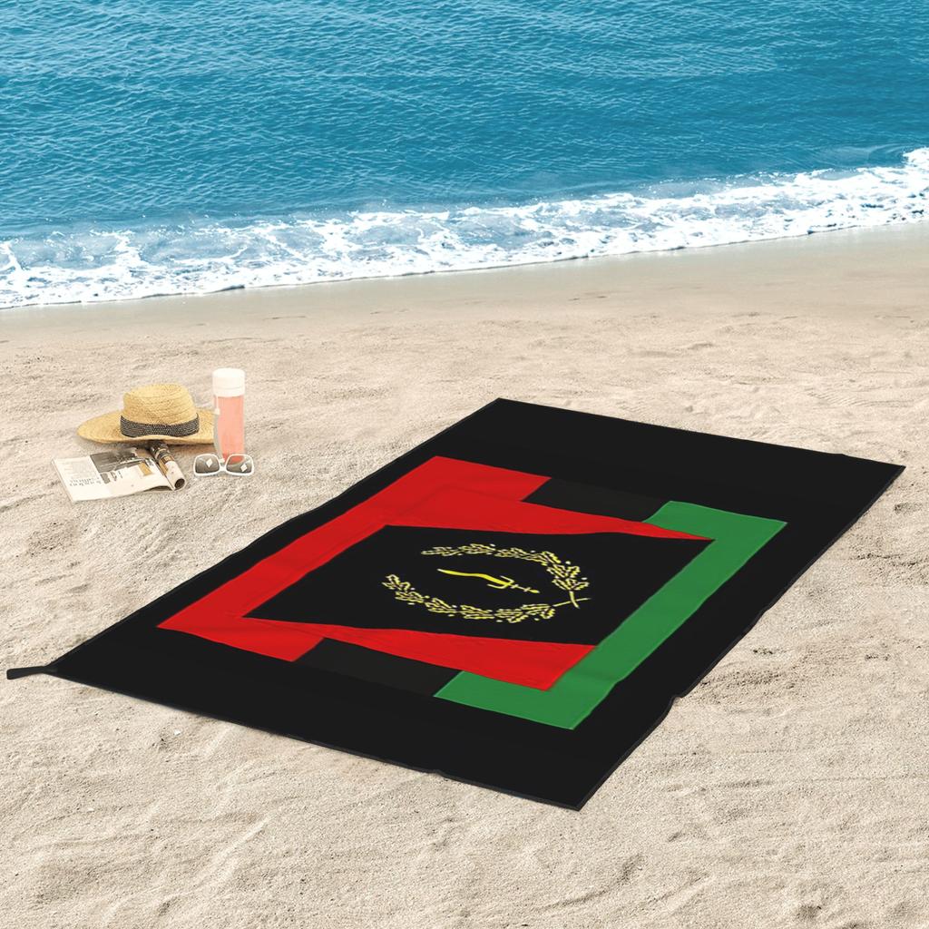 Copy of Black American Heritage Flag Beach Towel Soft Microfiber Quick Dry Absorbent Quick Towels For Swimming