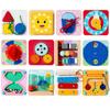 Montessori Pädagogischer Kühlschrankmagnet Busy Board für Kinder - Magnetisches Holzspielzeug für frühes kognitives Lernen.