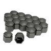 Black 17mm Car Wheel Nut Covers, 20Pcs     Set for , Enhance Finish