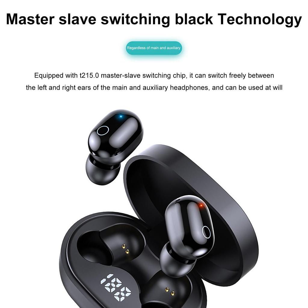 E6S Căști Bluetooth 5.0 Căști Stereo True Wireless Căști în ureche Mâini libere Căști sport pentru telefonul mobil