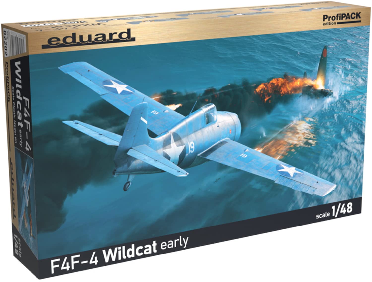 

Eduard Profipack US Navy Wildcat Ранняя модель Пластиковый набор EDU82202 1/48 F4F-4