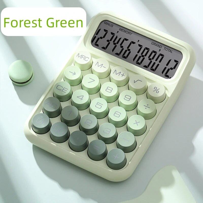 Dopamine Calculator 12 Digits Desktop Calculator Mechanical Keyboard Calculator Portable Mini Calculator for Home School Office