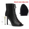 2053 New Fashion Women Thin High Heels Dance Shoes Comfort Peep Toe Boot Indoor Suede Sole Customizable Sexy Stilettos Booties