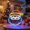 Luminous Christmas Neon Sign USB-powered Xmas Shaped Light Atmosphere Signboard  Camper