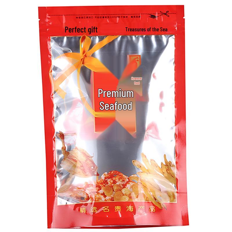 Self-Standing Zipper Bag for Dried Seafood: Shrimp, Squid, Scallops, Cuttlefish