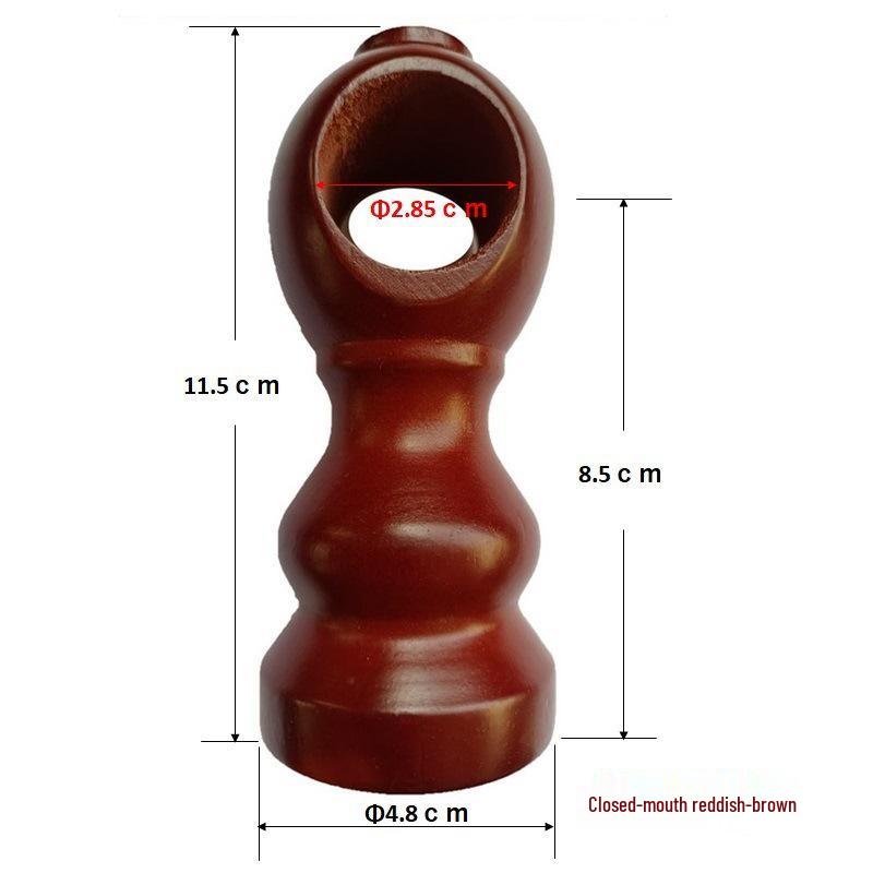 Klassische Holz-Vorhangstange & -Schiene mit dekorativer Einzel-/Doppelhalterung