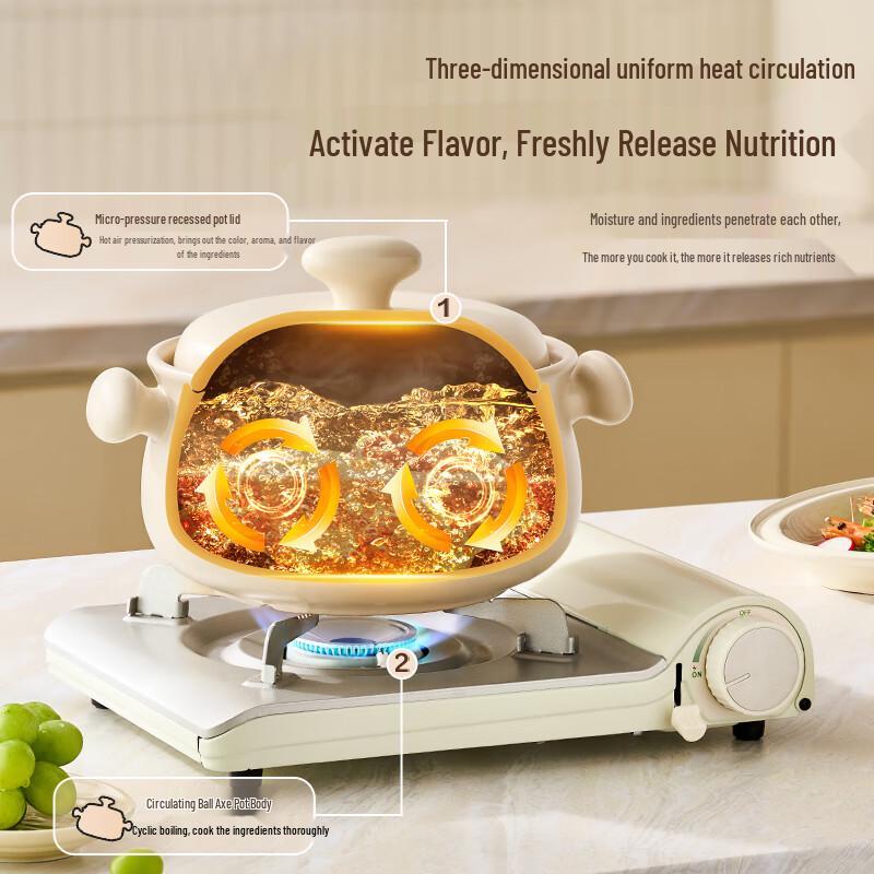 Garnki gliniane Bear 1,8L do wysokich temperatur