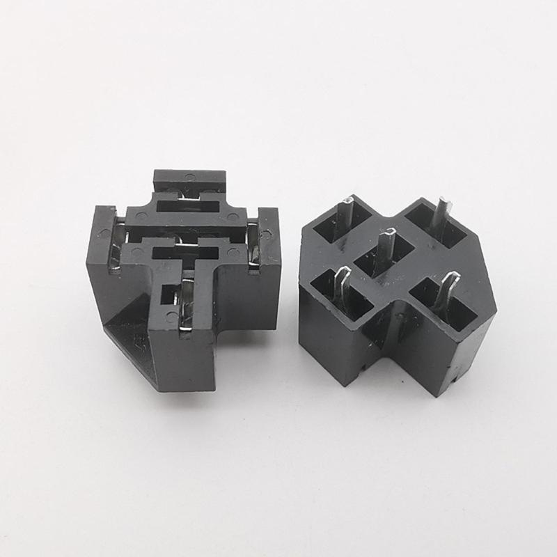 High Temperature Resistant 4/5 Pin PCB Mount Relays Socket 40A Capacity SPDT Relays Socket Connector