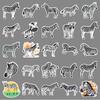Zebra Cartoon Animal Stickers: 50 Sheets for DIY Journals, Notebooks, and Water Bottle Decoration