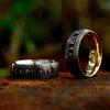 New Vintage Nordic Viking Rune Ring For Men Women Stainless Steel Couple Amulet Fashion Jewelry Gift