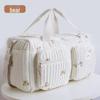 Korean Quilted Mommy Travel Bag: Lightweight, Large Capacity, Multipurpose Shoulder and Handbag for Short Trips and Casual Mother-Baby Outings.