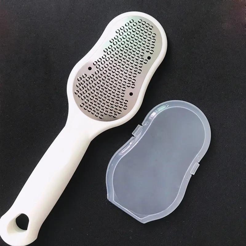 1PCS Pedicure File Reusable Stainless Steel Exfoliator To Remove Dead Skin Foot Calluses Thick Leather Heel Pedicure Care Tool