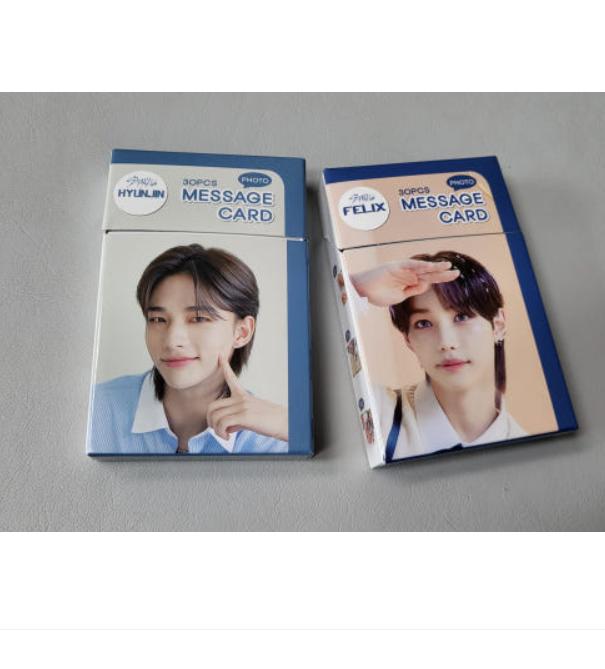 Stray Kids Hyunjin Felix Lee Know Photo Message Card Set 30pcs K-pop Goods