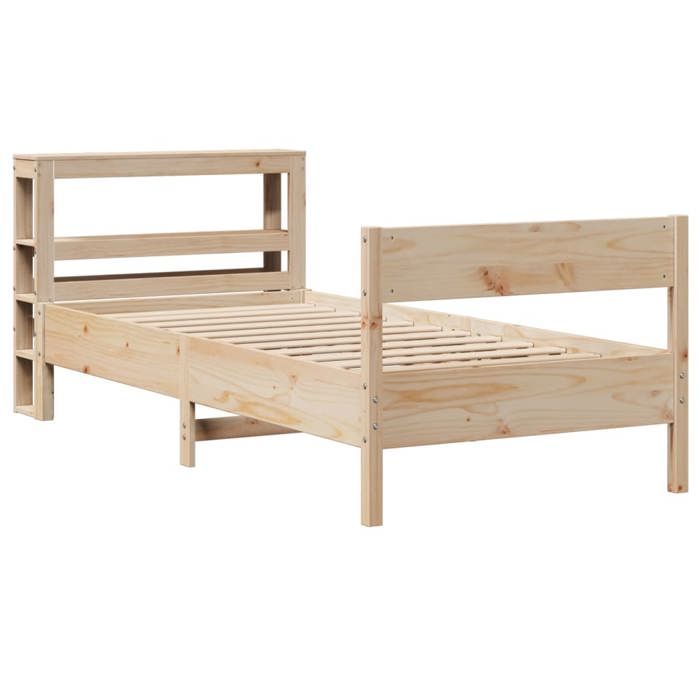 VidaXL Cadre de lit sans matelas 75x190 cm bois de pin massif 3306210