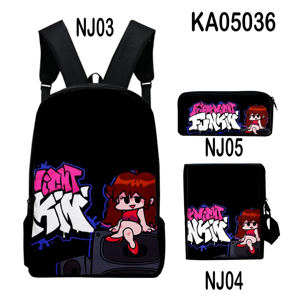 Traditional Creative Cool The Gaslight District 3D Designed 3pcs/Set Learner Student Bags Everyday Laptop Knapsack Backpack Meal Tote Pencil Pouch