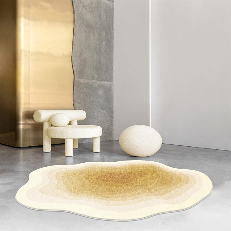 Einfacher unregelmäßiger Teppich Wohnzimmerdekoration Zuhause Schlafzimmer Flauschige weiche Teppiche Leichter Luxus Garderobe Schminktisch Rutschfeste Matte