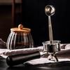 Stainless Steel Coffee Scoop Measuring Tablespoon Stand-up Coffee SpoonTamping 2 In 1 Kitchen Powder Measuring Scoop Coffee Tool