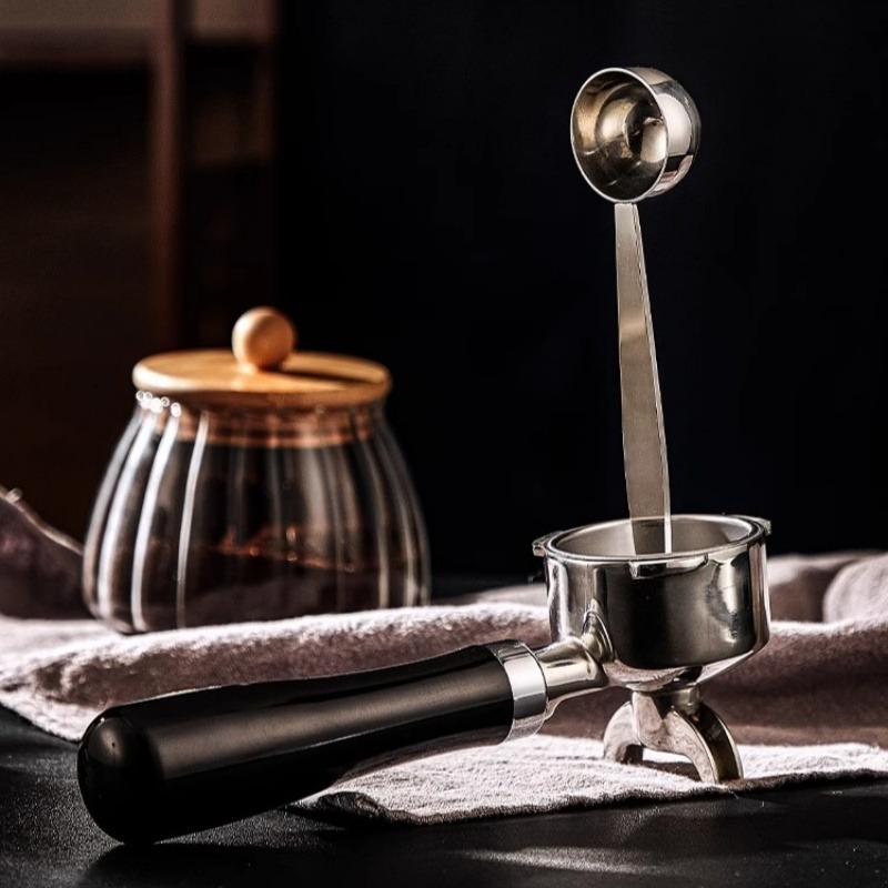 Stainless Steel Coffee Scoop Measuring Tablespoon Stand-up Coffee SpoonTamping 2 In 1 Kitchen Powder Measuring Scoop Coffee Tool