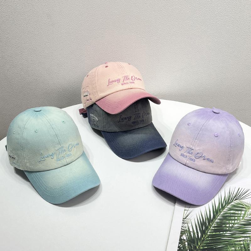 Embroidered Letter & Number Simple Baseball Cap, Outdoor Couple Sun Protection Casual Duckbill Hat, Adjustable Polyester Woven, Holiday Theme
