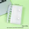 A6A7A8m5 Star Double Buckle Transparent PVC Soft Shell 6-Hole Metal Clip Planner Album Book Cover