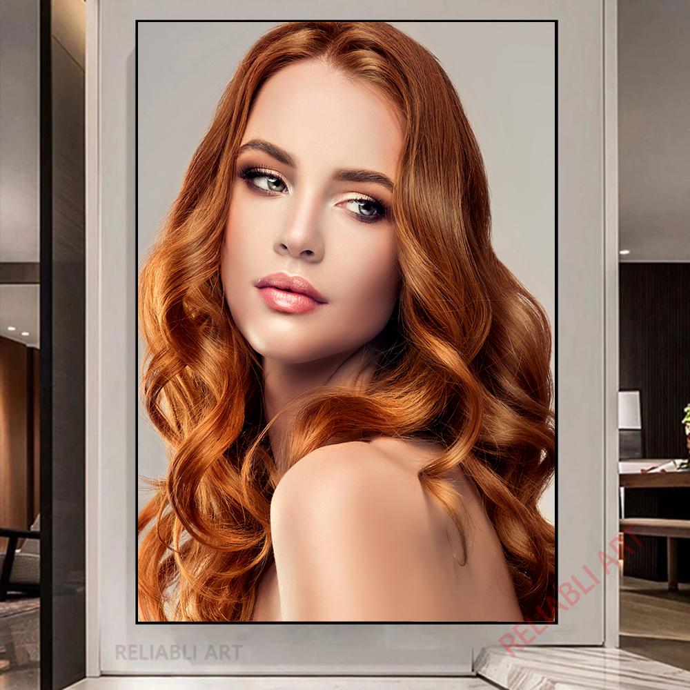 Hairdresser Barber Hair Salon Canvas Painting Hairstyle Posters Wall Art for Living Room Barber Shop Home Decoration