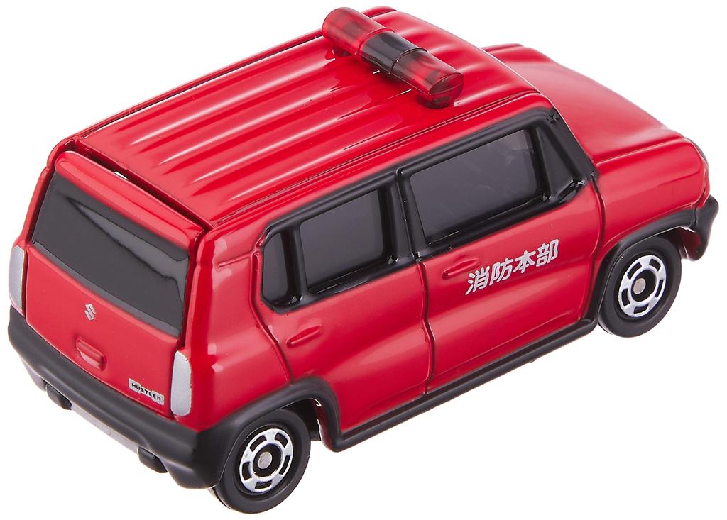 TAKARA TOMY Tomica 106 Suzuki Hustler Fire Command Vehicle Miniature Car Toy for Ages 3 and Up No. (Box)