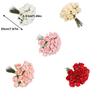 Artificial Flowers Fake Rose Bridal Bouquets 20 Heads Handheld for Arrangements Wedding Table Centerpieces Home Party