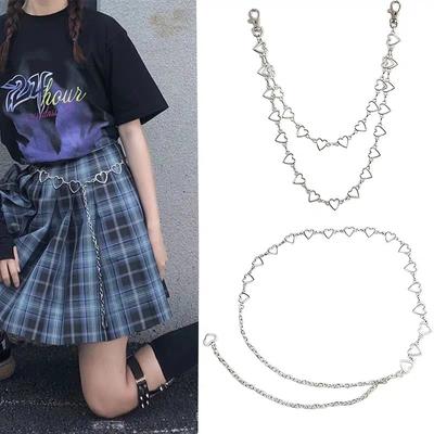 Retro Metal Hollow Heart-shaped Waist Chain Female Personality Versatile Multi-layer Body Chain