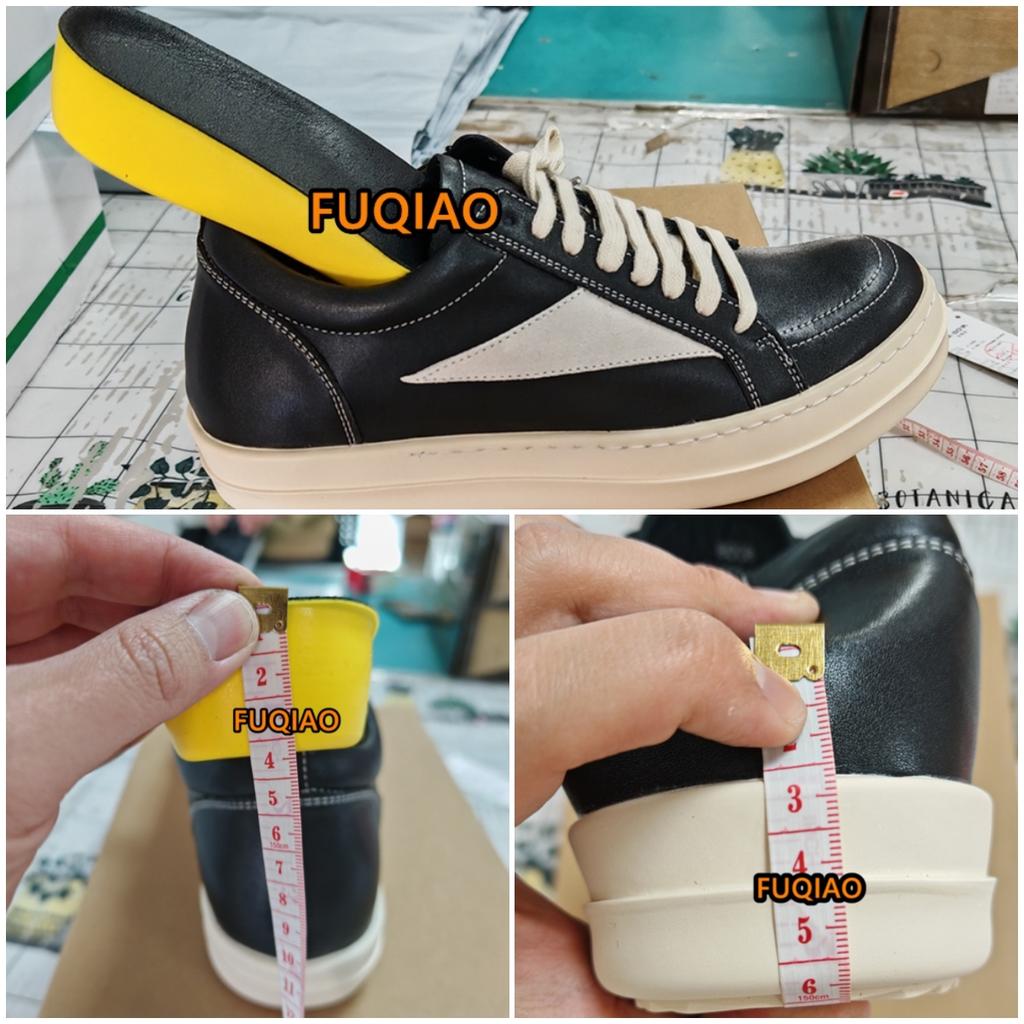 Men 5.5cm Height Increasing Shoes Casual Elevator Sneakers Premium Genuine Leather Thick Sole Fashion Comfortable Breathable