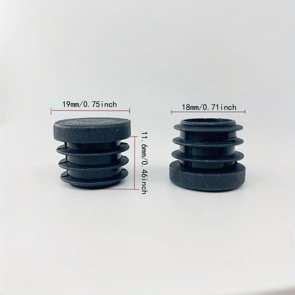 8 Pcs 19mm Plastic End Caps for Metal Tubing Hardware Plugs Chair Legs Tube Pipe Post Plastic End Cap Protect Dust for Chair Leg