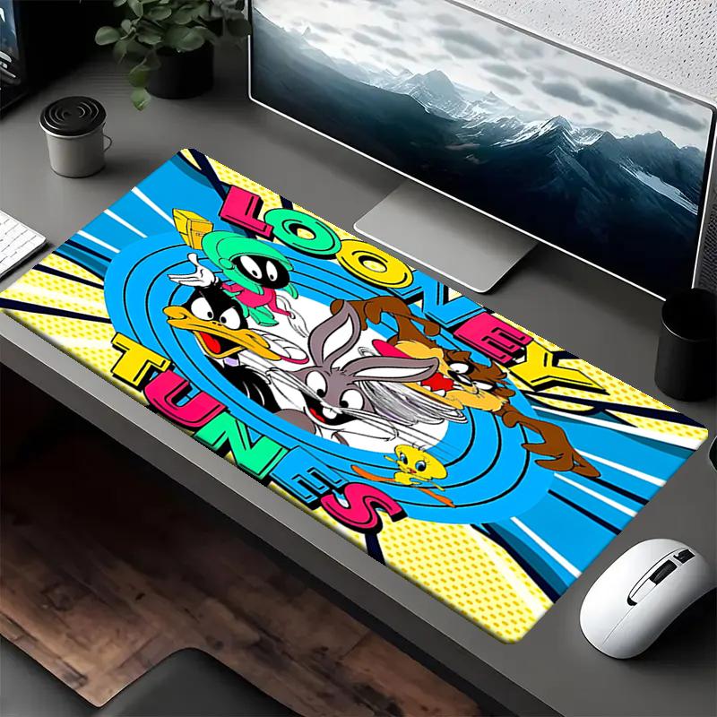 Looney Tunes Theme Mouse Pad, Non Slip Rubber Base, Multifunctional Office & Home Decor, Perfect for Workspace Personalization.